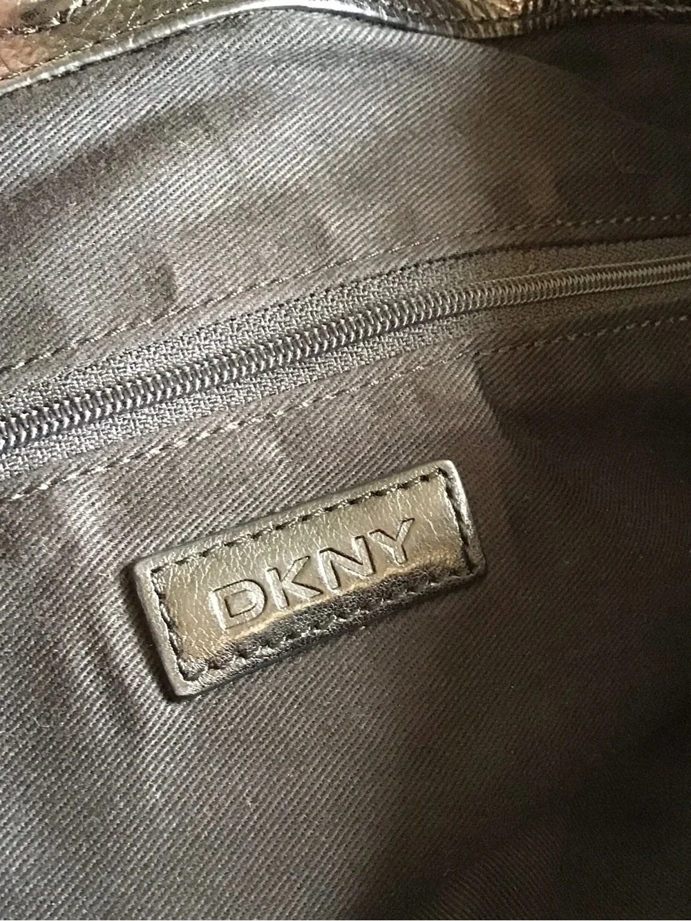 Vintage DKNY Black Leather Braided Tassel Hobo Handbag
